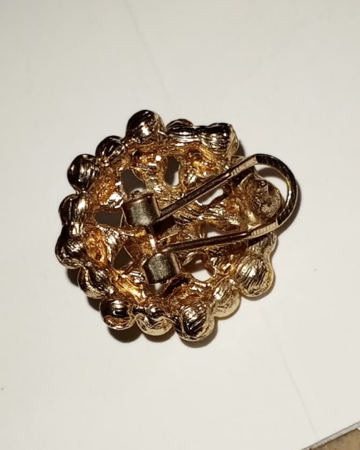 Golden Pearl Cluster Earrings