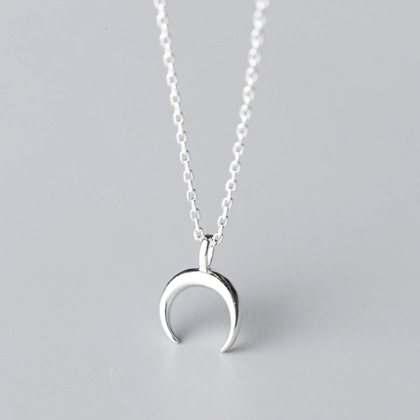 Crescent Moon Pendant Necklace