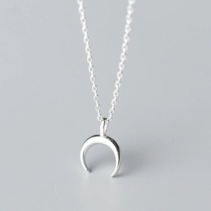Crescent Moon Pendant Necklace