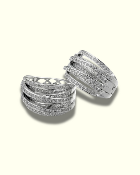 Elegant Textured Hoop Earrings