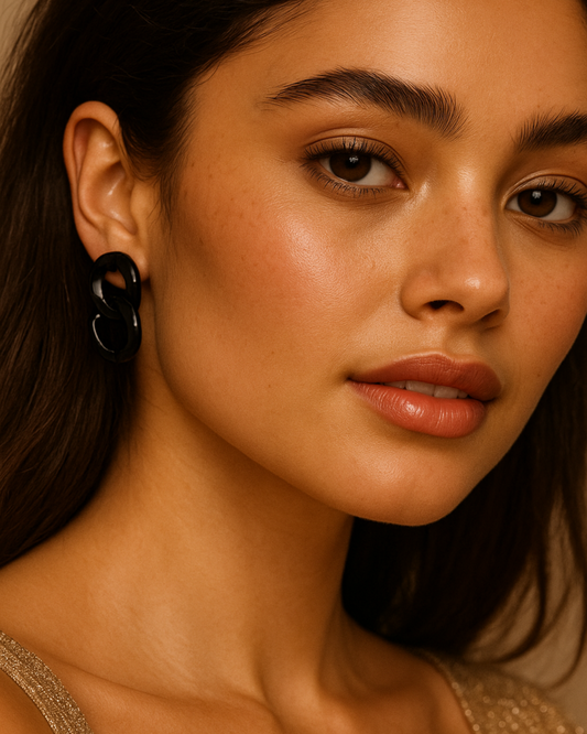 Acrylic Chain Drop Earrings