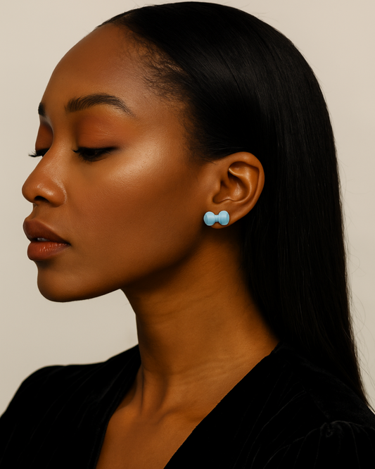 Bow Pebble Earring