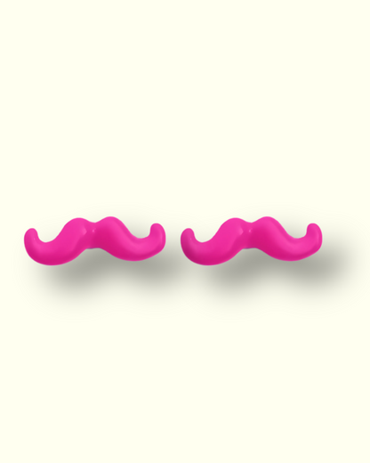 Mustache Stud Earrings