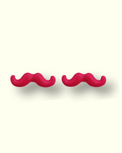 Mustache Stud Earrings