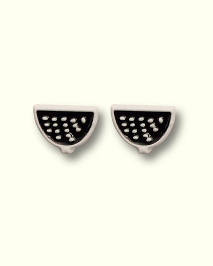 Watermelon Slice Stud Earrings