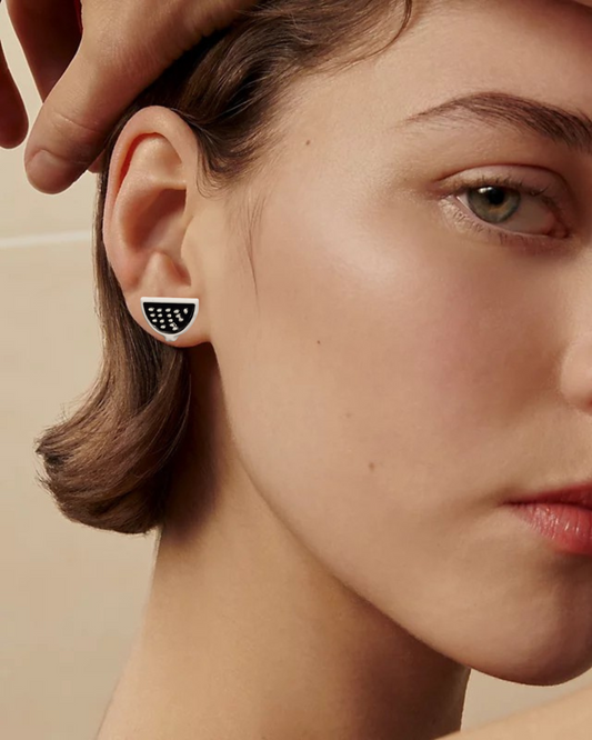 Watermelon Slice Stud Earrings