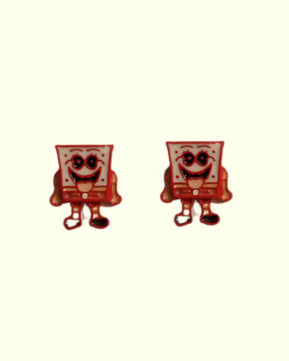 Red Cartoon Character Stud Earrings