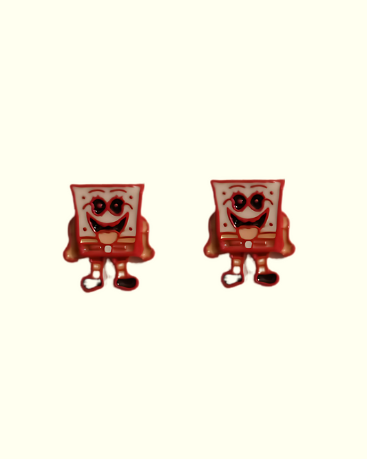 Red Cartoon Character Stud Earrings