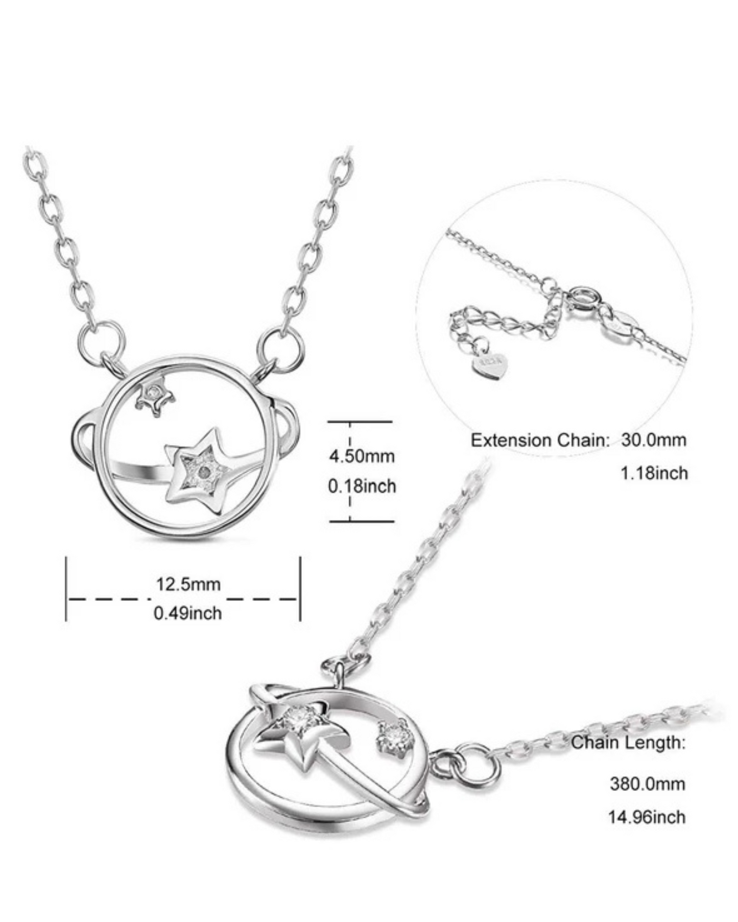 Celeste Knot Pendant Necklace