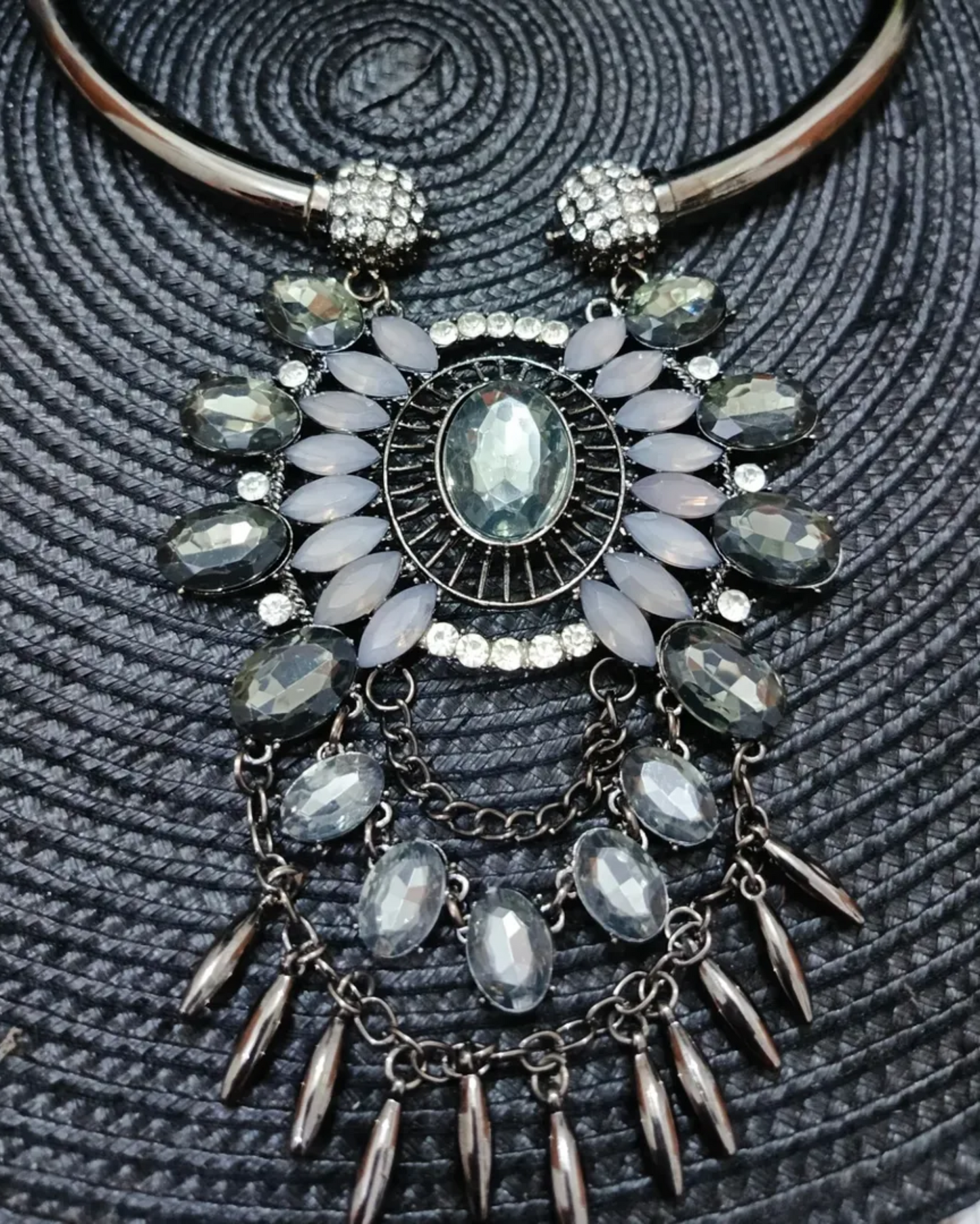 Lunar Bloom Statement Necklace