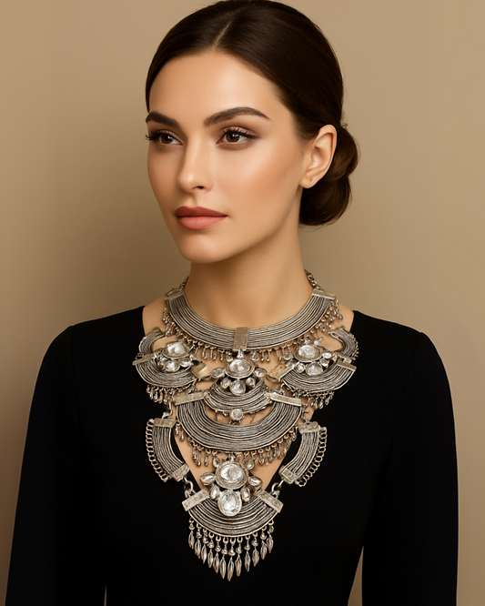 Regal Cascade Bib Necklace