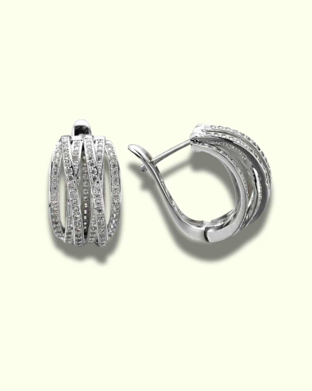 Elegant Textured Hoop Earrings