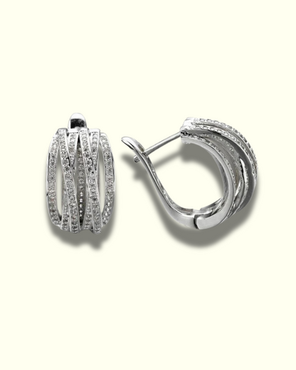 Elegant Textured Hoop Earrings