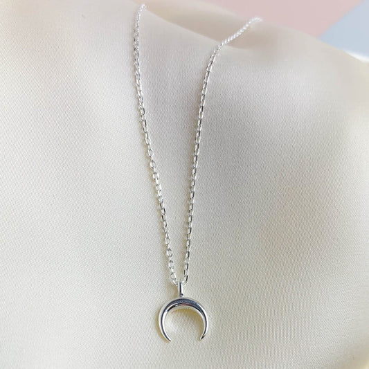 Crescent Moon Pendant Necklace