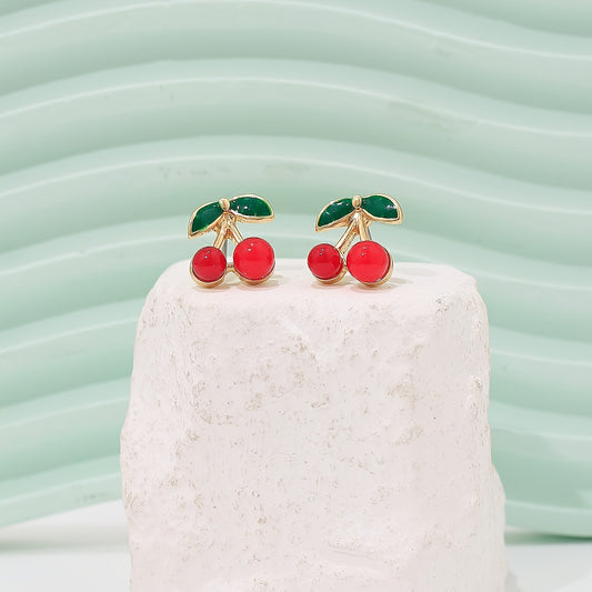 Cherry Stud Earrings