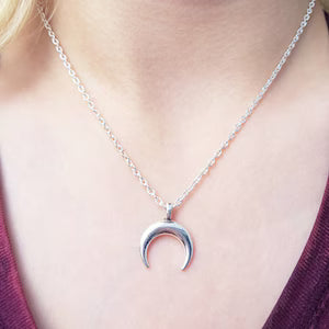 Crescent Moon Pendant Necklace