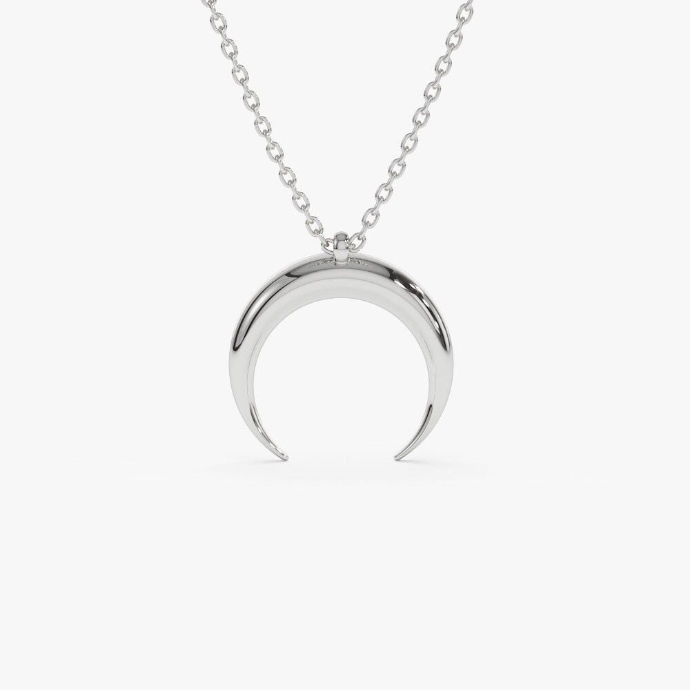 Crescent Moon Pendant Necklace
