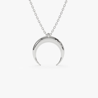 Crescent Moon Pendant Necklace