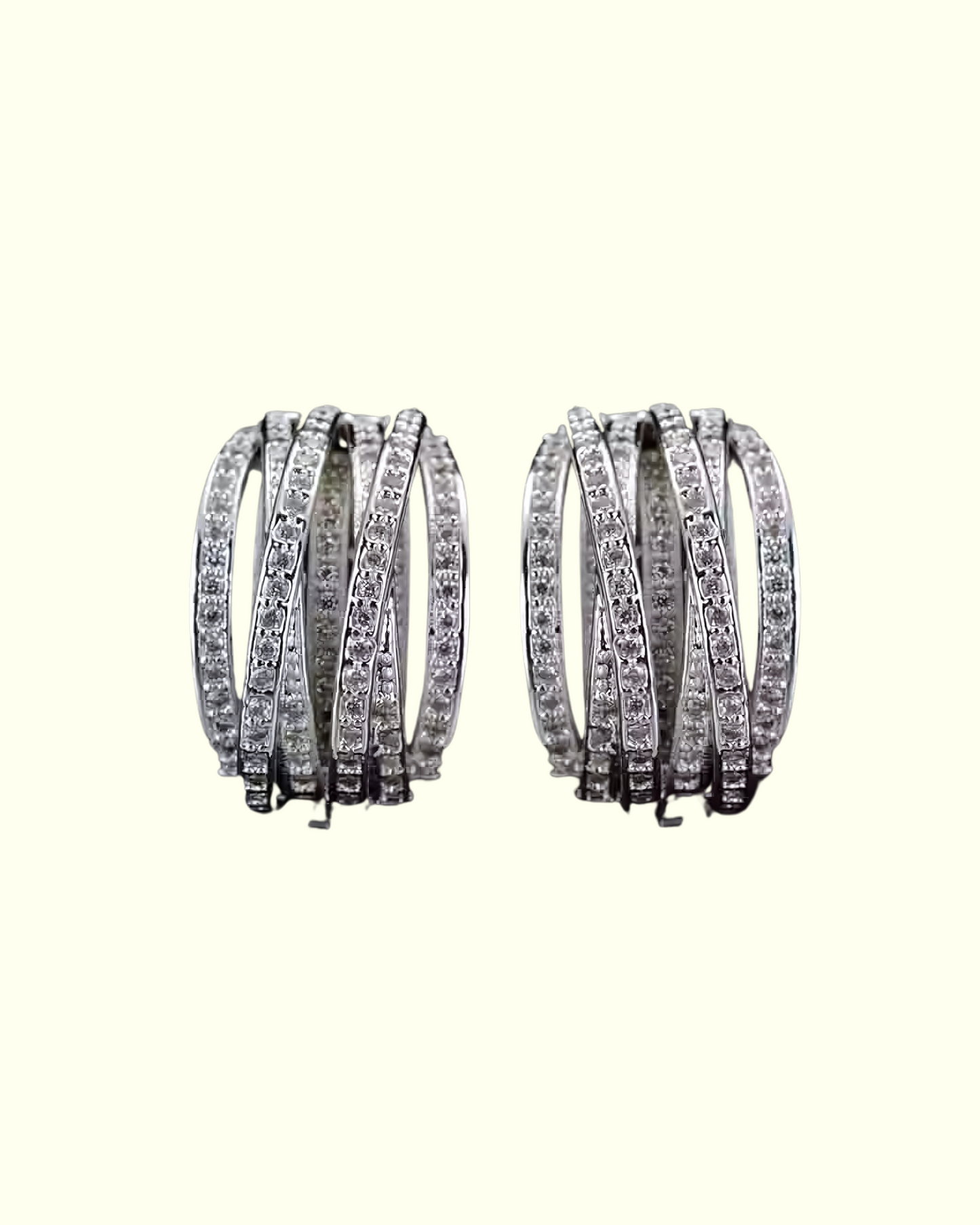 Elegant Textured Hoop Earrings