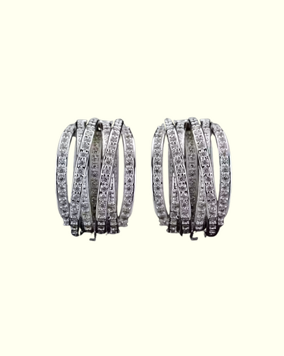 Elegant Textured Hoop Earrings